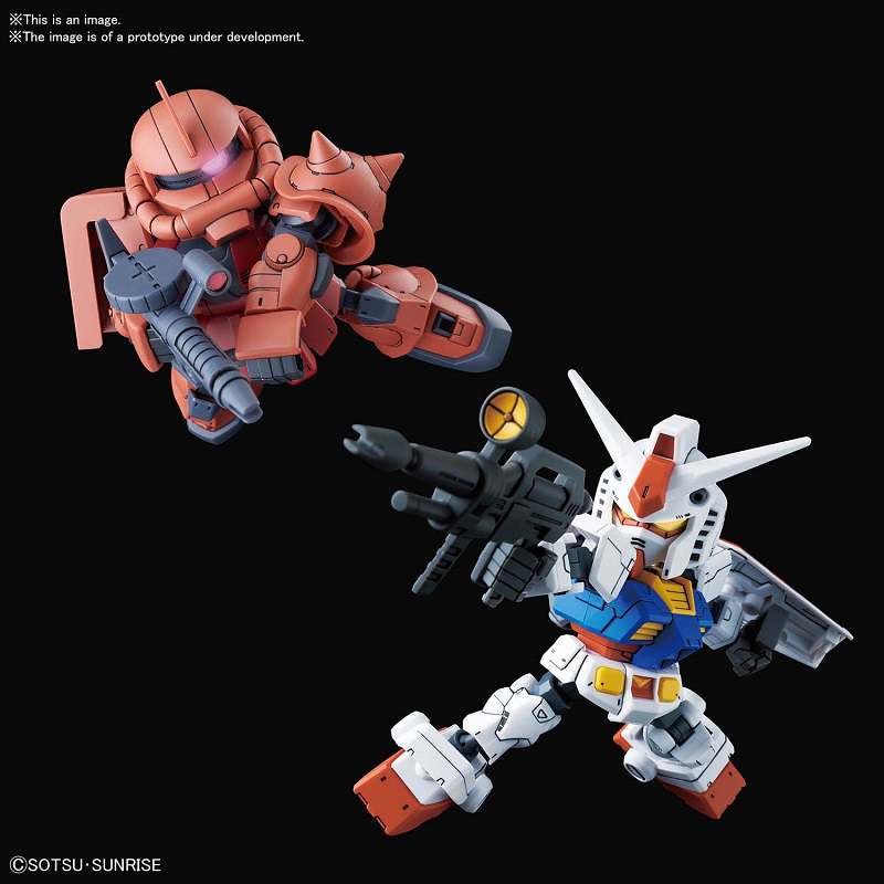 SD Cross Silhouette RX-78-2 & Zaku II Set - Samlarobjekt bandai model kit gunpla