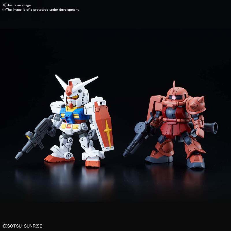 SD Cross Silhouette RX-78-2 & Zaku II Set - Samlarobjekt bandai model kit gunpla