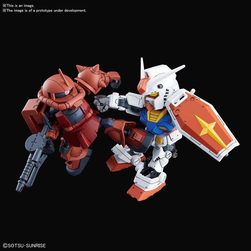SD Cross Silhouette RX-78-2 & Zaku II Set - Samlarobjekt bandai model kit gunpla