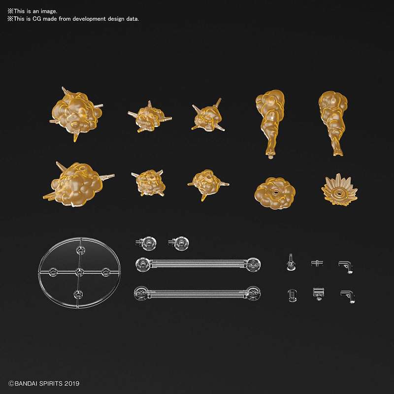 Anpassa Effekt Burst Scen Orange Version bandai model kit gunpla