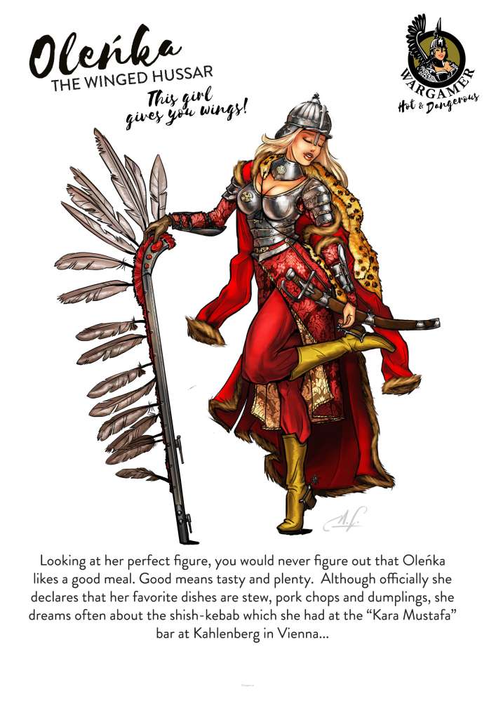 54 mm Olenka The Winged Hussar hot and dangerous