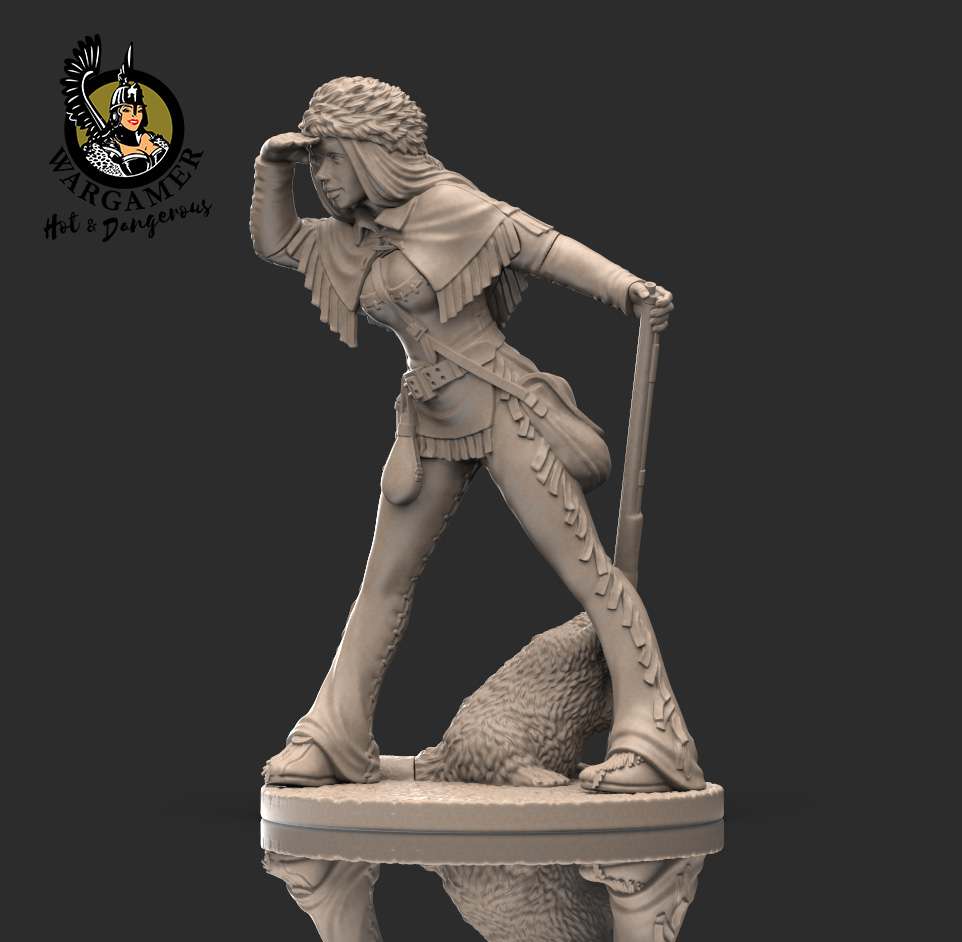 54 mm Ruby The Trapper Miniature hot and dangerous
