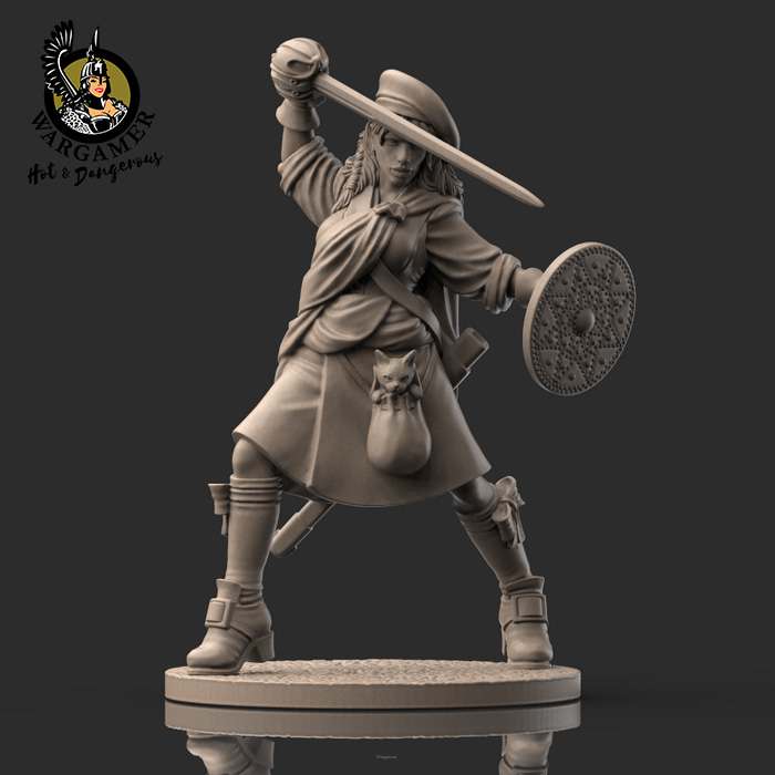 54 mm Ailsa the Highlander Resin Miniature hot and dangerous
