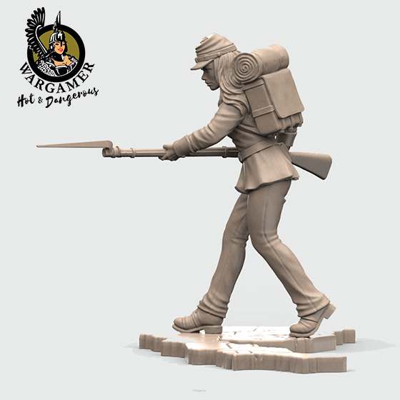 54 mm Clara från Unionens Infanteri hot and dangerous