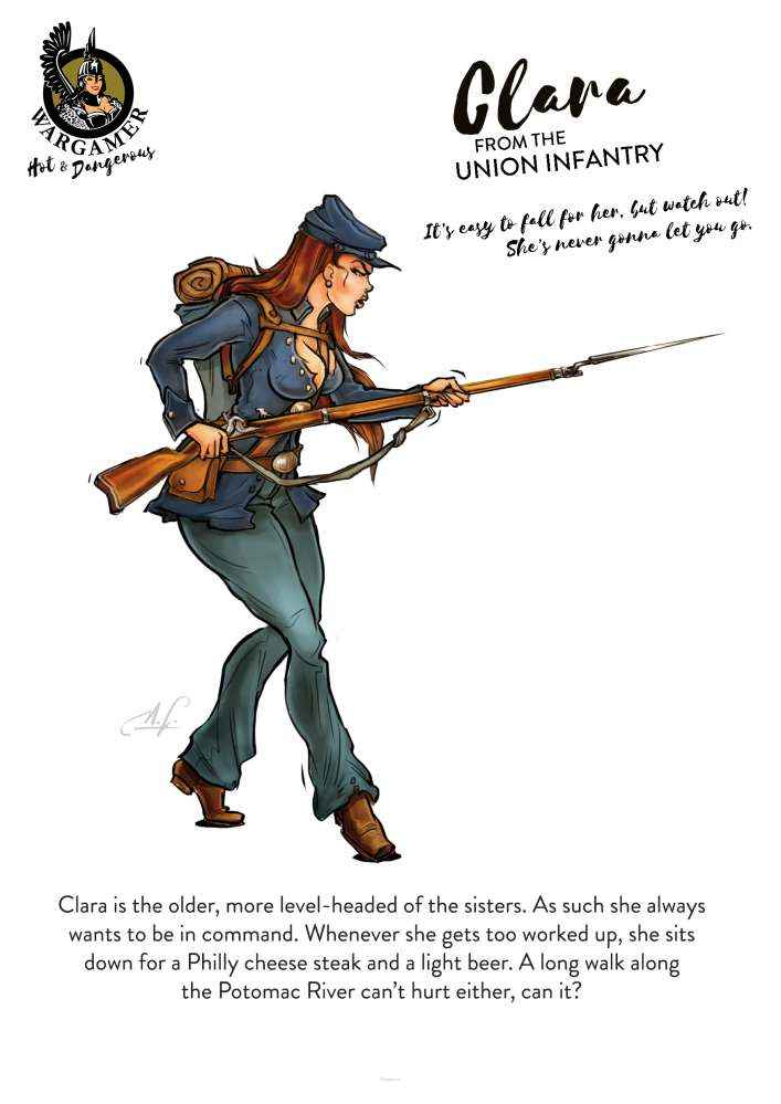 54 mm Clara från unionens infanteri