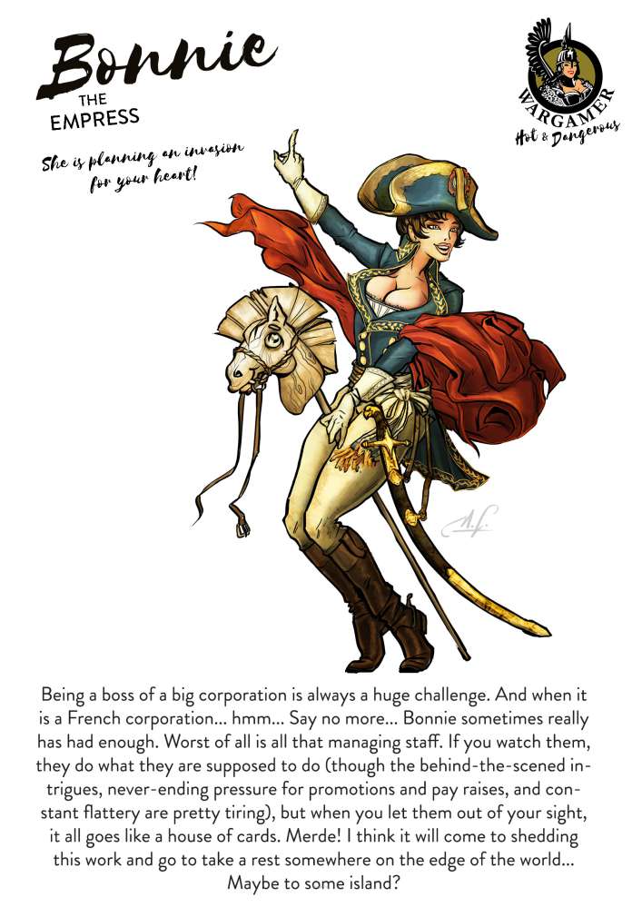 54 mm Bonnie the Empress - Resinkomponenter för Minifigurer hot and dangerous