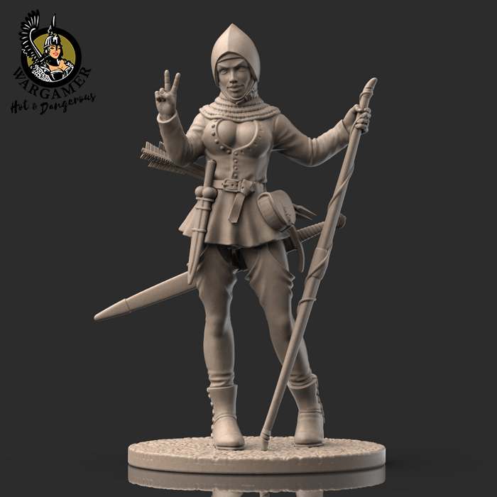 54 mm Rosie the Bowmen Miniature hot and dangerous