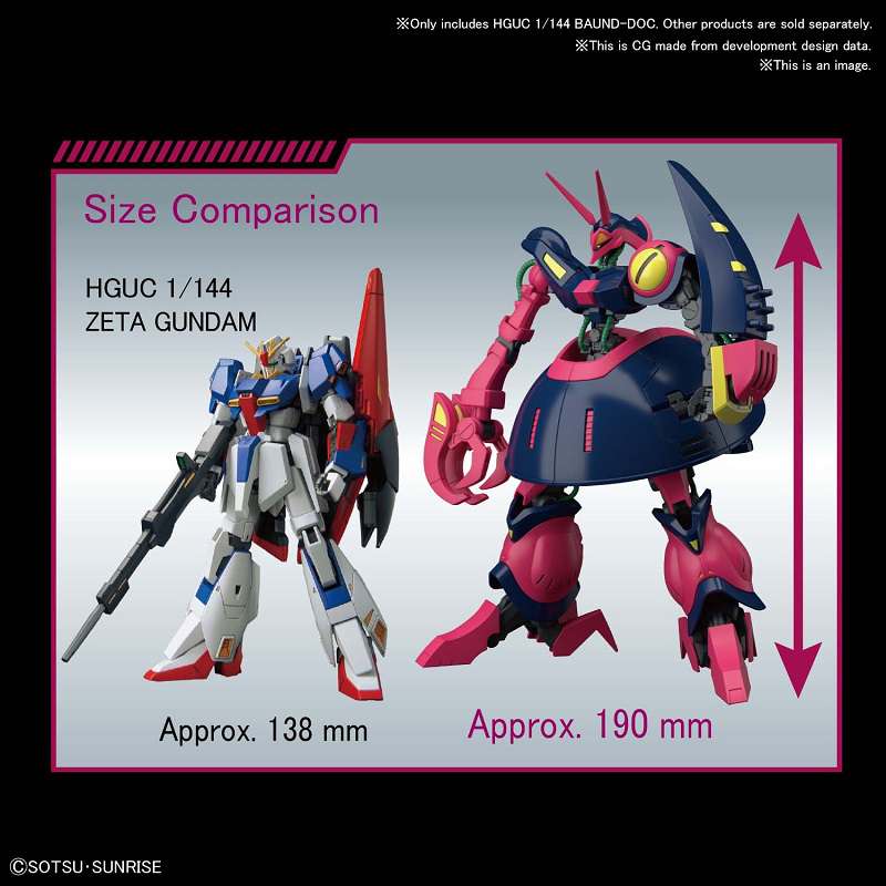 Hguc Bound-Doc 1/144 - Detaljerad byggsats för hovrande robotar bandai model kit gunpla