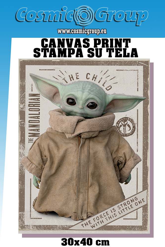 Star Wars Mandalorian Child Canvas Print 30x40 cm pyramid international