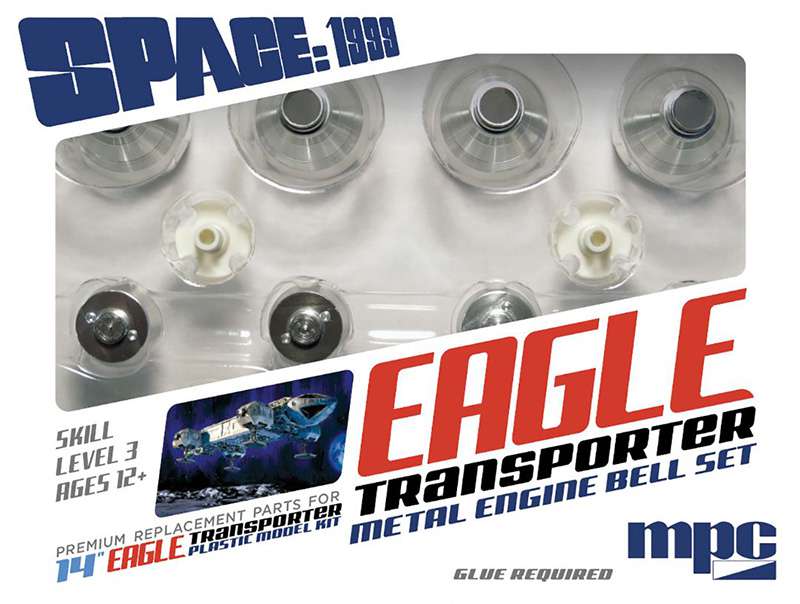 Space 1999 Eagle Metal Engine Bell Set round 2 mpc
