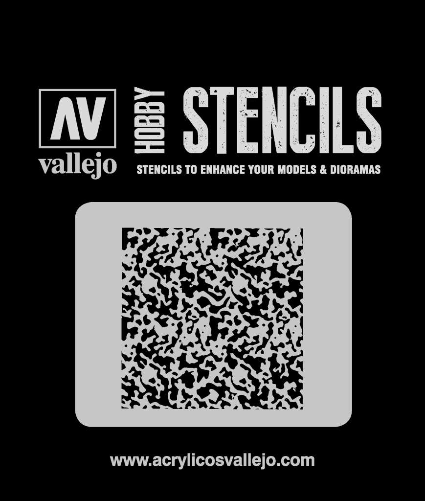 Stencil Stair002 Weathered Paint 1/72 vallejo