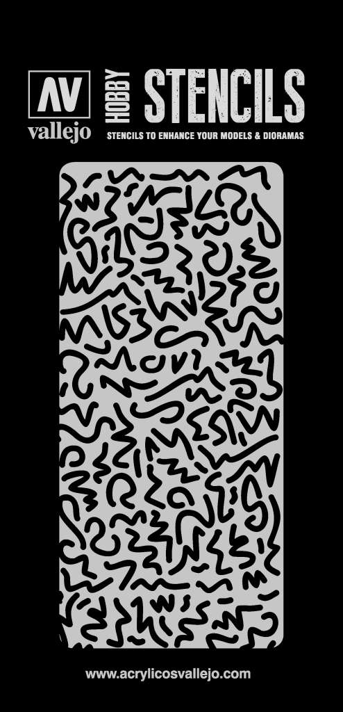 Stencil STCAM001 Luftwaffe WWII Shingles vallejo
