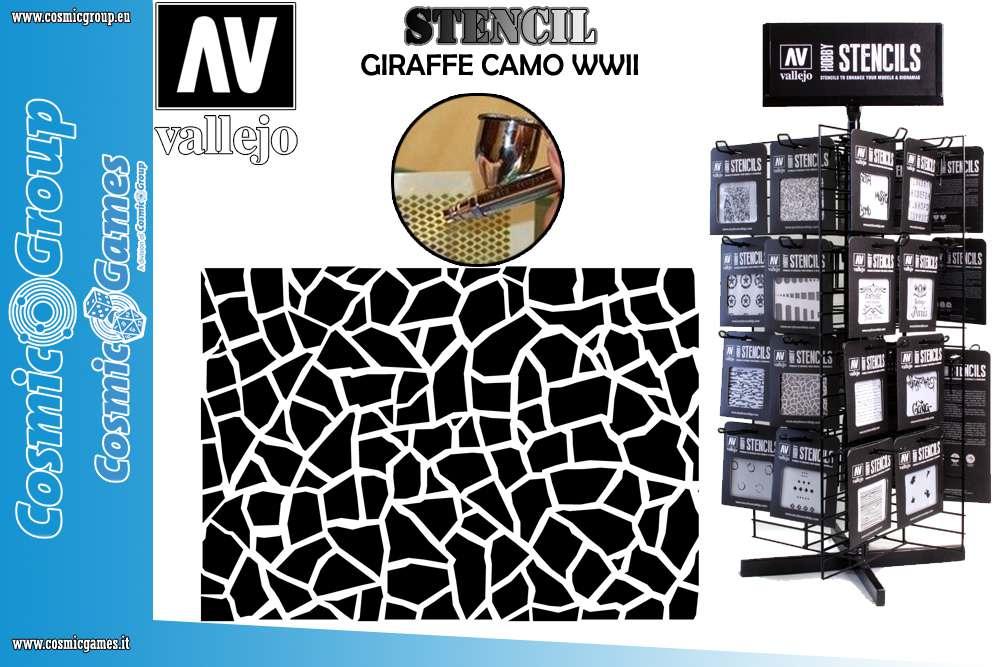Stencil Stcam003 Giraffe Camo WWII - Robotto