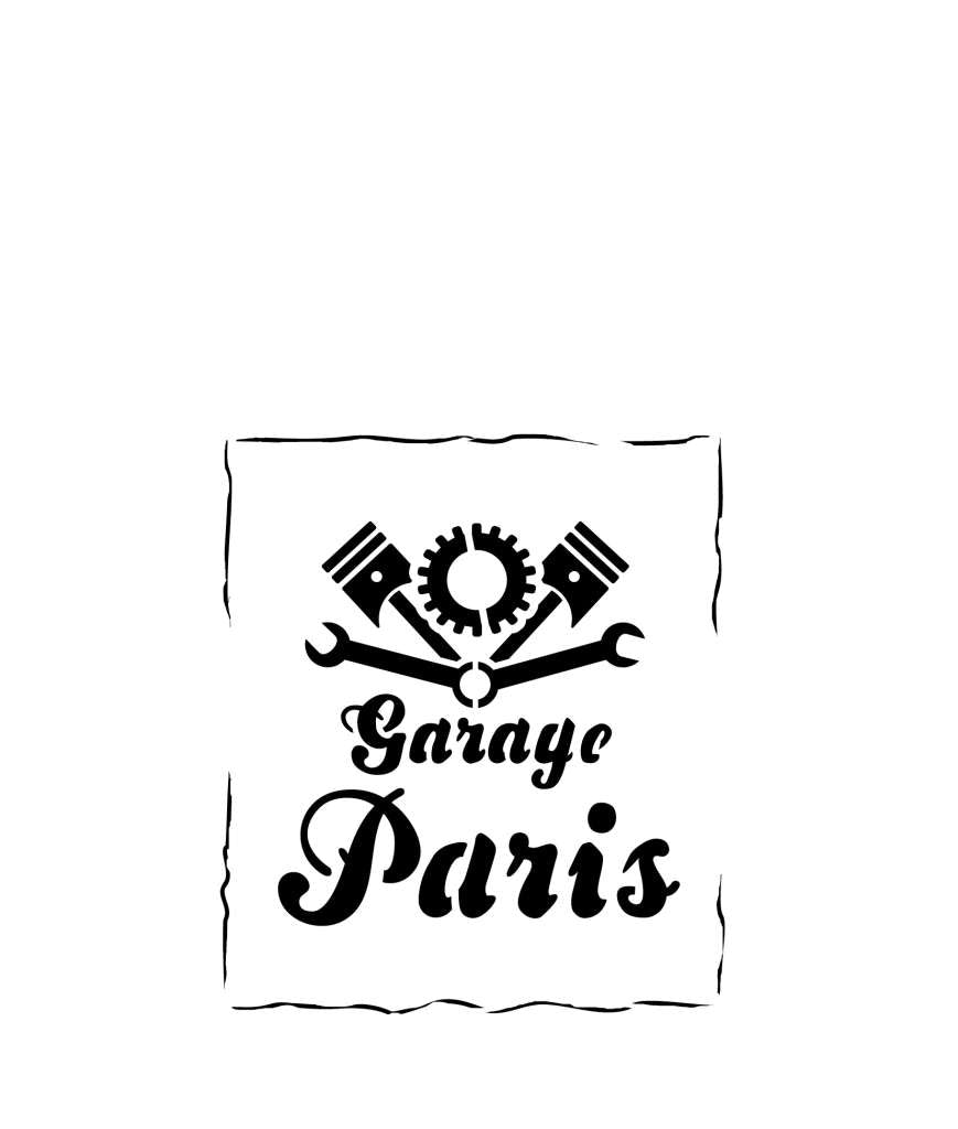 Stencil Stlet001 Vintage Garage Skylt vallejo