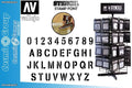 Vallejo Stencil Stlet002 - Stamp Font - Robotto