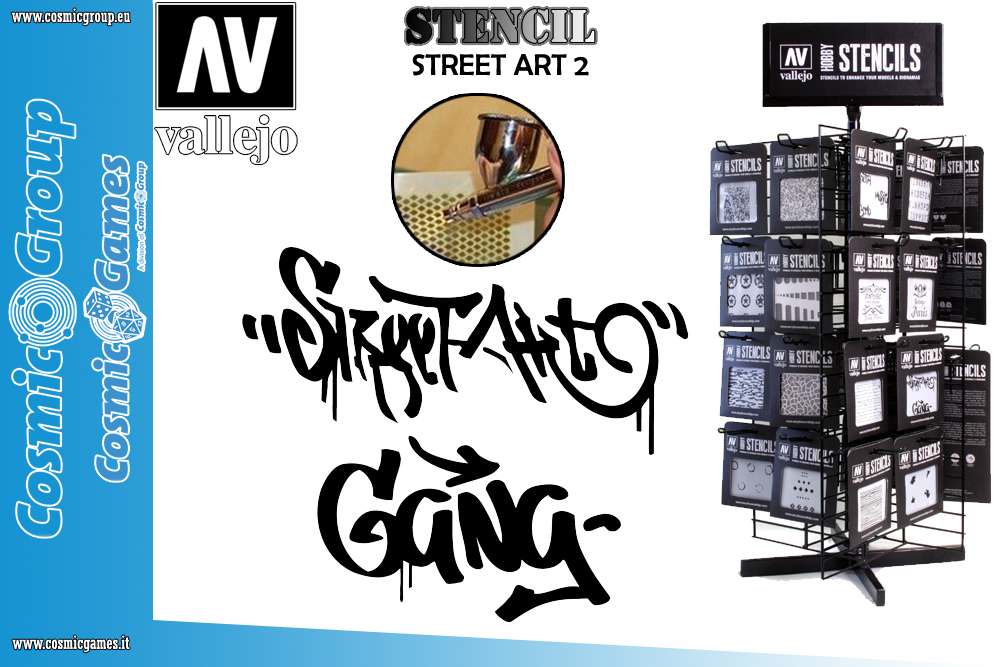 Stencil stlet004 Street Art 2 vallejo