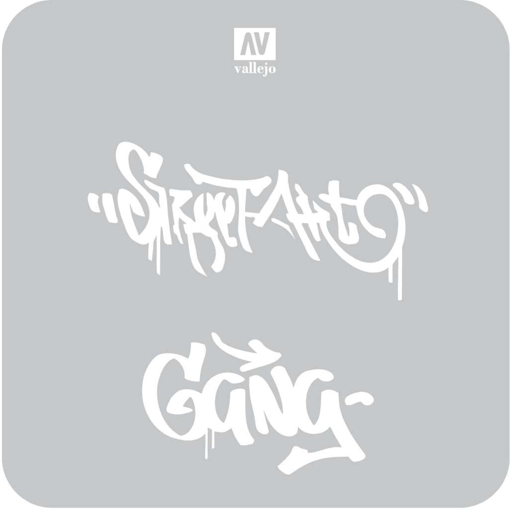 Stencil stlet004 Street Art 2 vallejo