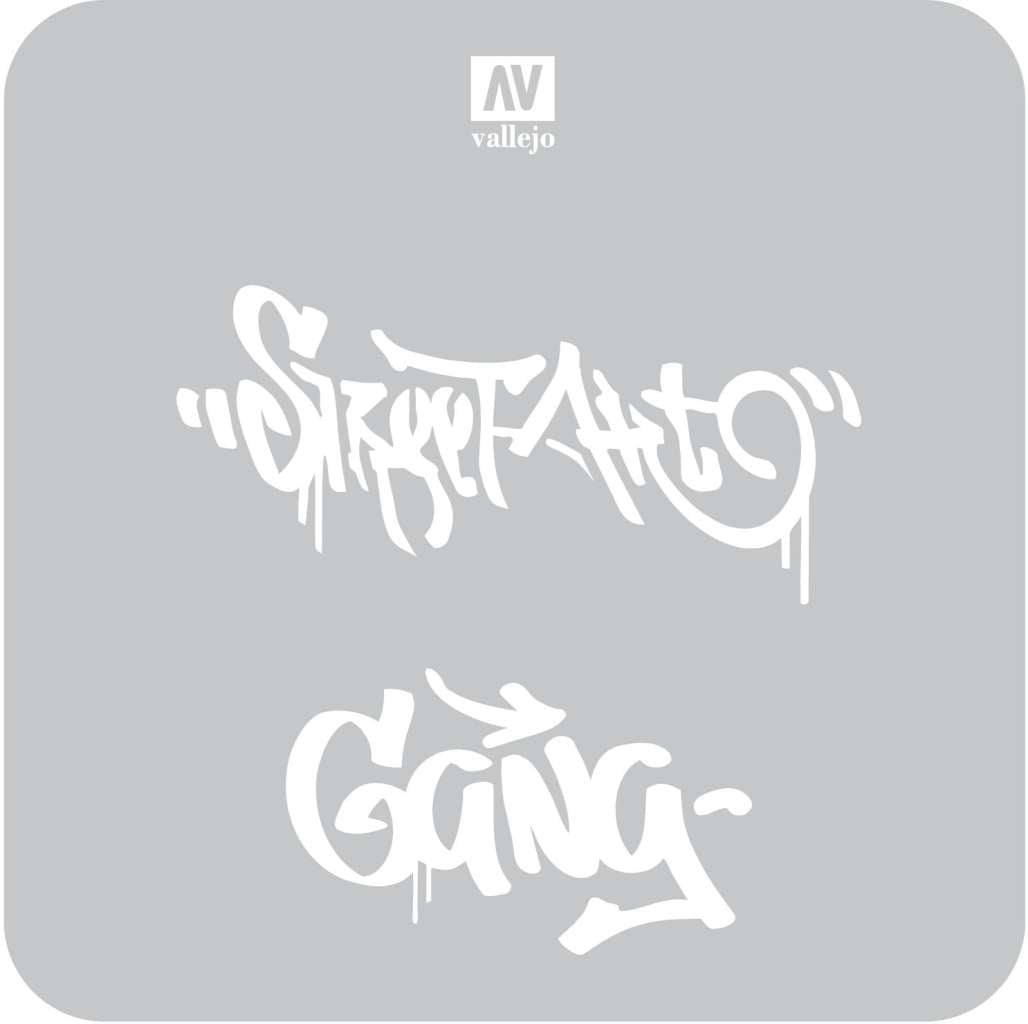 Stencil stlet004 Street Art 2 vallejo