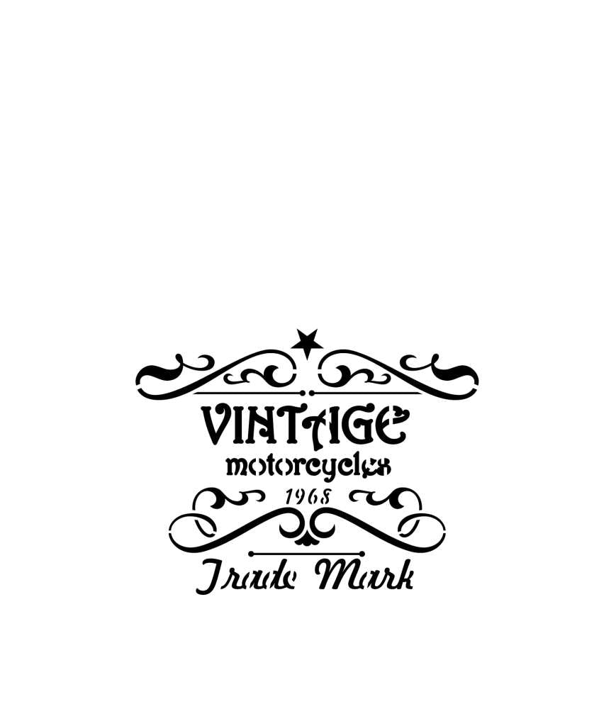 Vallejo Stencil STLET005 Vintage Motorcycles vallejo