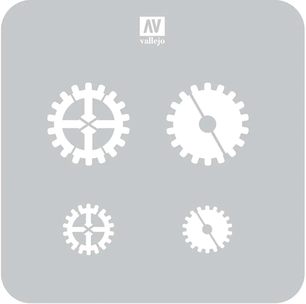 Stencil STSF001 Gear Markings 125 - Robotto
