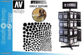 Vallejo Stencil STSF002 - Cirkeltextur - Robotto