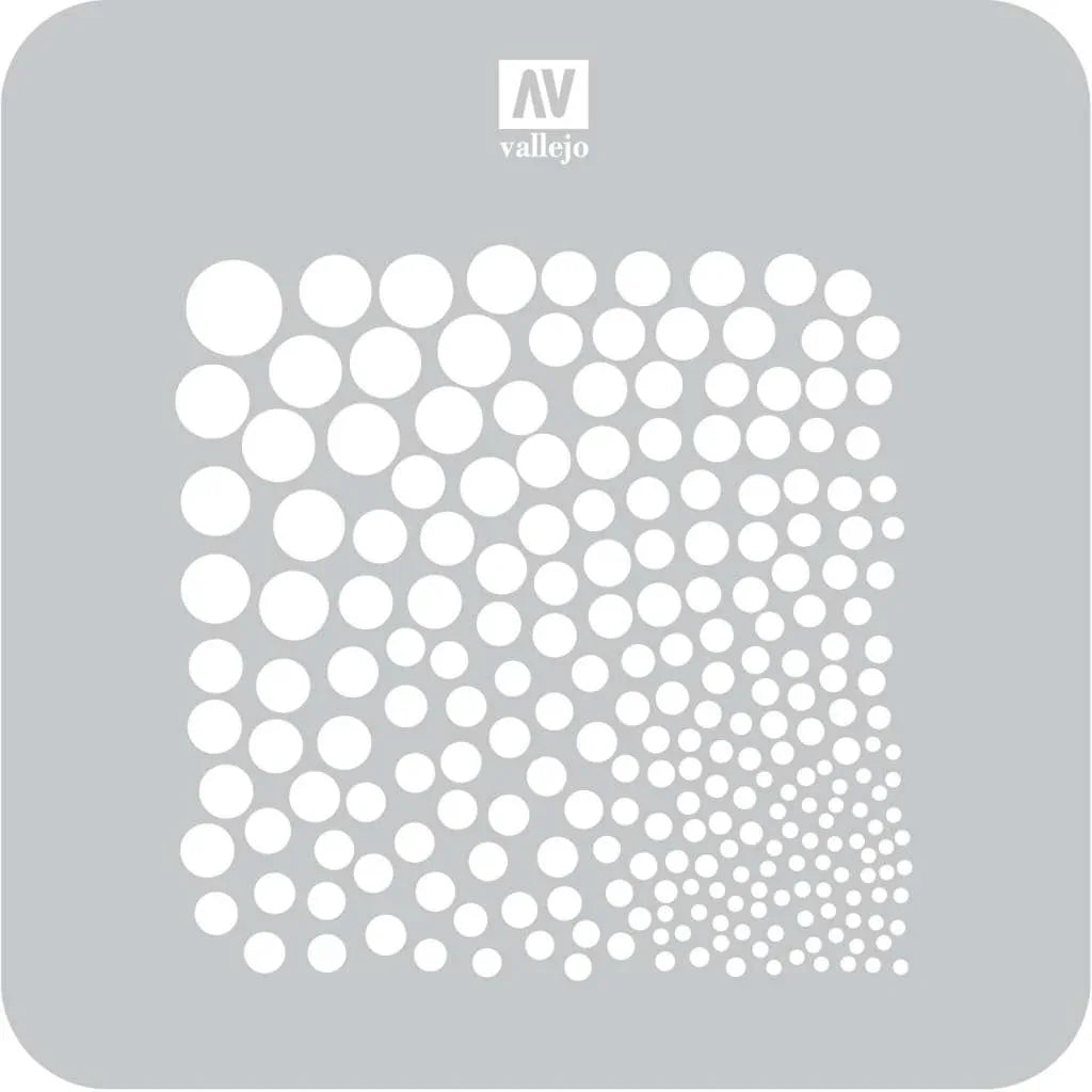 Vallejo Stencil STSF002 - Cirkeltextur - Robotto
