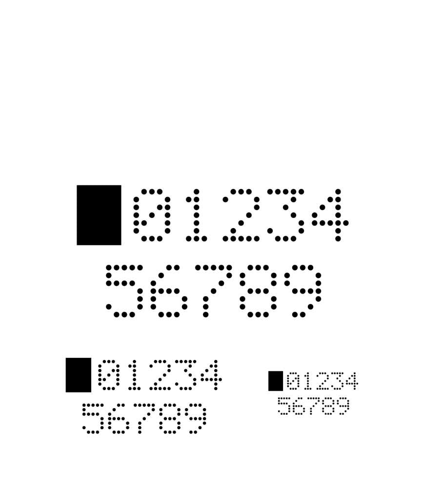 Vallejo Stencil STSF004 Digital Numbers vallejo