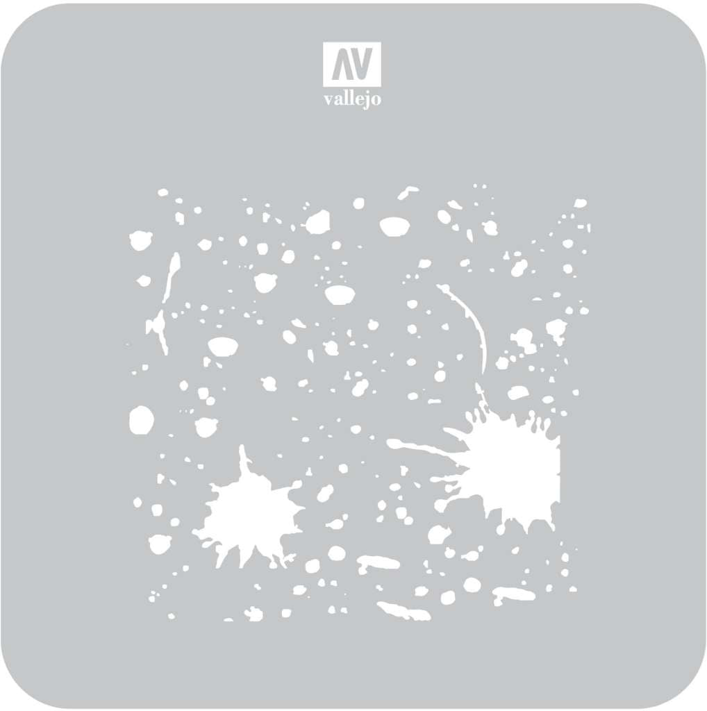 Vallejo Stencil STTX003 Splash & Stains vallejo