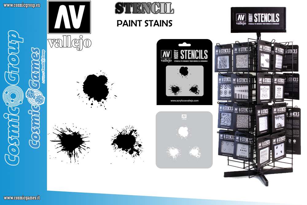 Vallejo Stencil STTX005 för Målning och Effekter vallejo