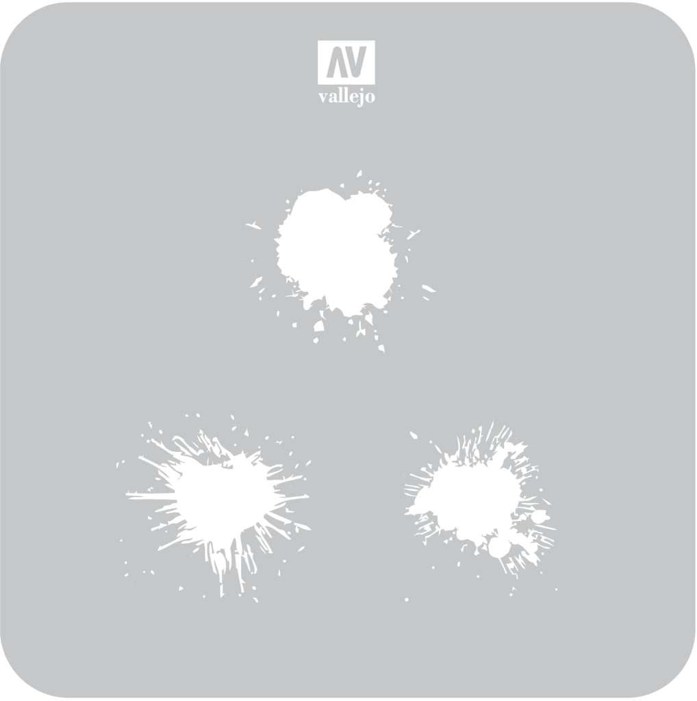 Vallejo Stencil STTX005 för Målning och Effekter vallejo