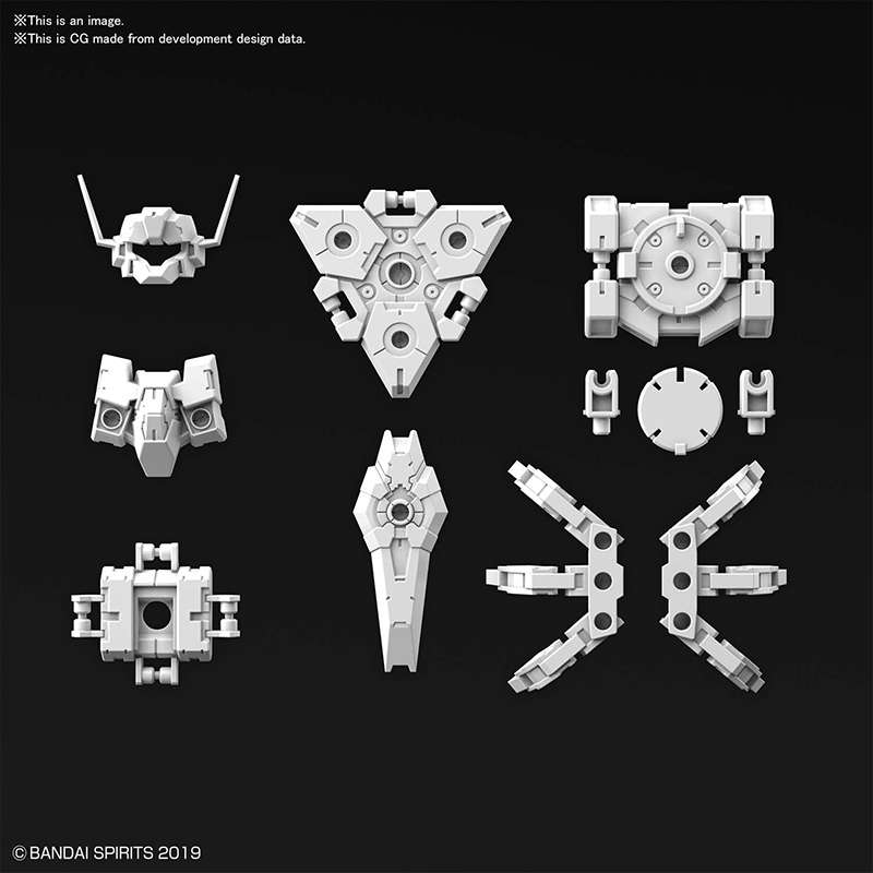 30mm OP Arm Comm Rabiot EX White 1/144 - Detaljerad Modell bandai model kit gunpla