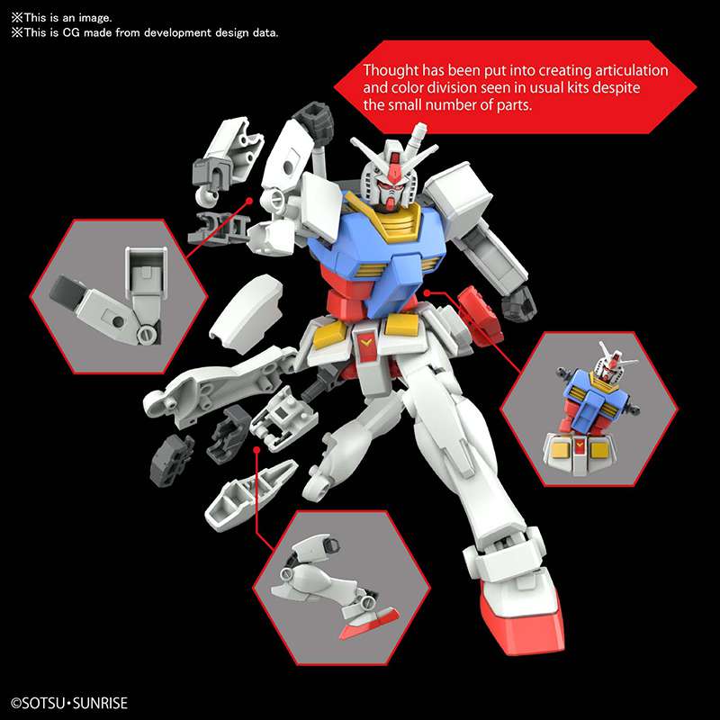 Eg Gundam RX-78-2 1/144 - Modellkit för entusiaster bandai model kit gunpla