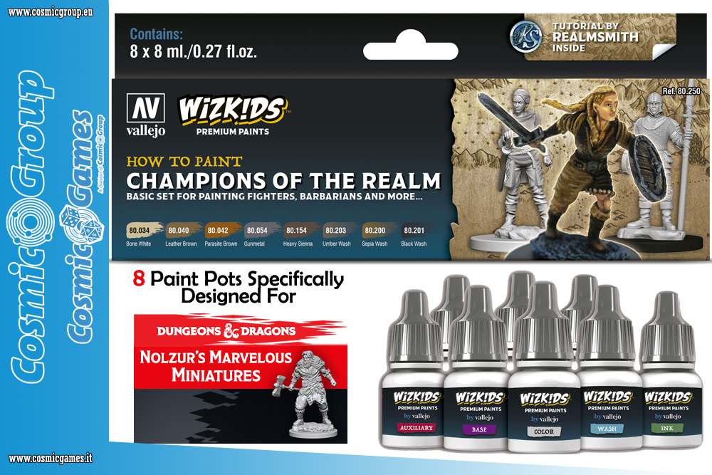 Wizkids Premium Paint Set - Champions of the Realm vallejo