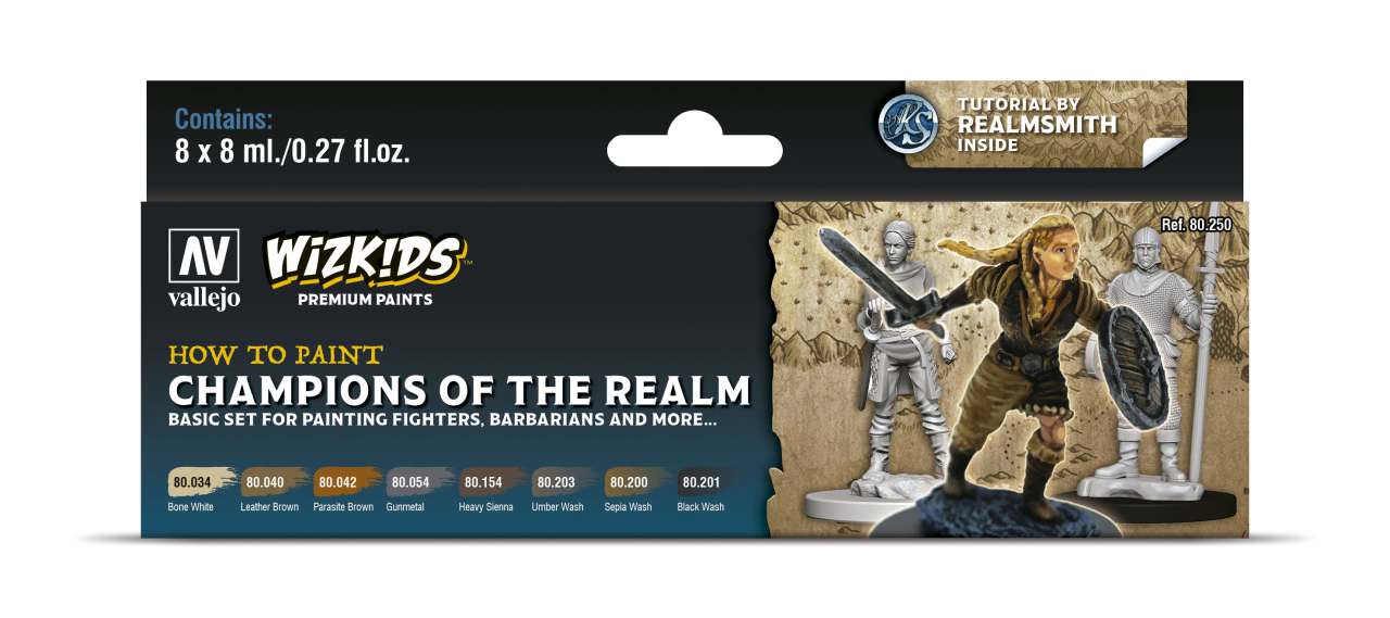 Wizkids Premium Paint Set - Champions of the Realm vallejo