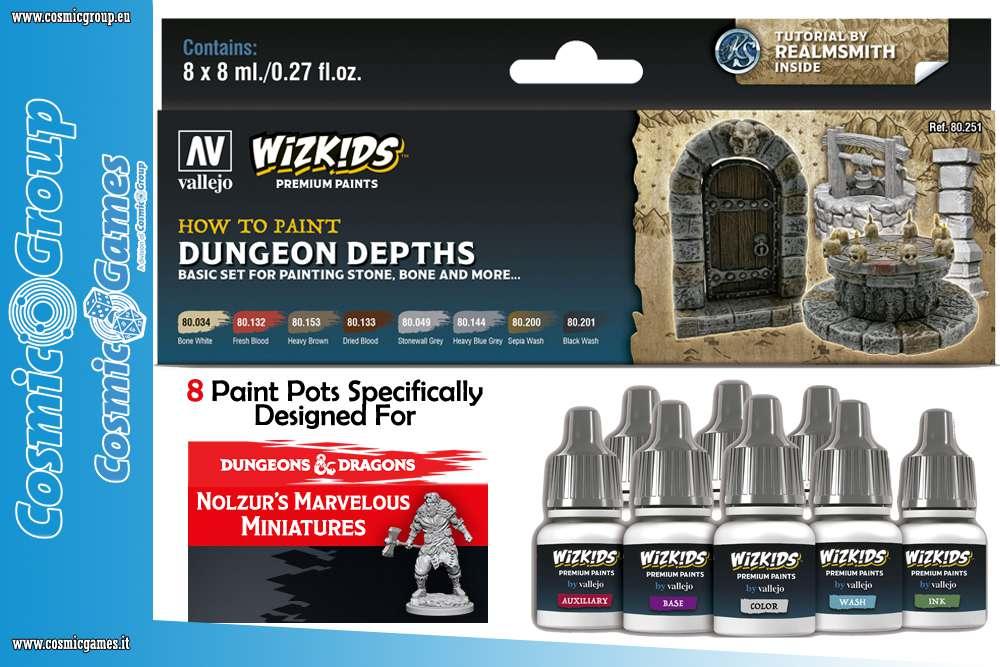 Wizkids Premium Färgset av Vallejo - Dungeon Depths - Robotto