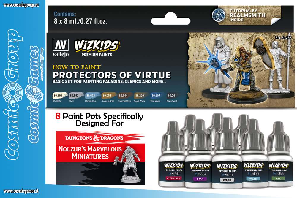 Wizkids Premium Paint Set - Protectors of Virtue vallejo