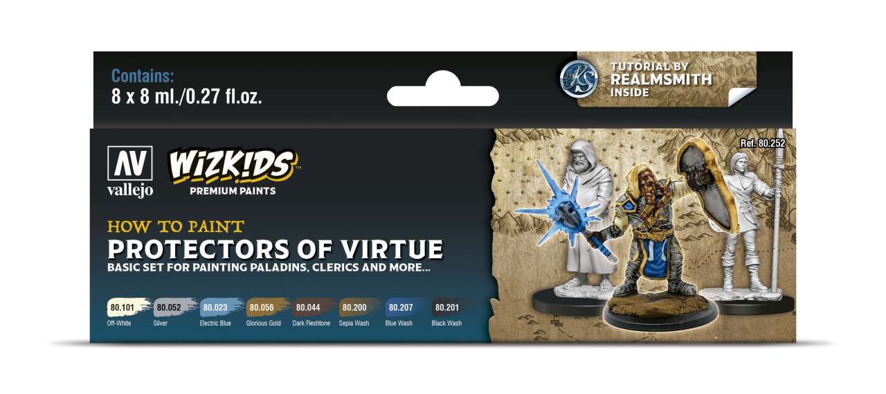Wizkids Premium Paint Set - Protectors of Virtue vallejo
