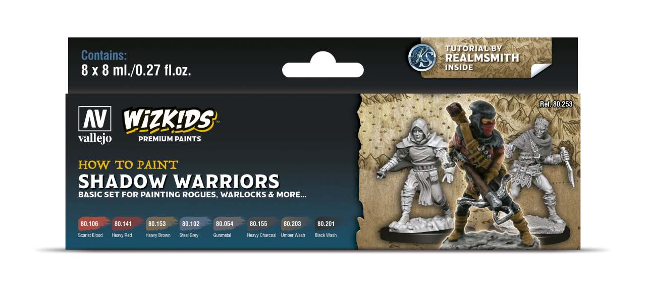 Wizkids Premium Paint Set - Shadow Warriors vallejo