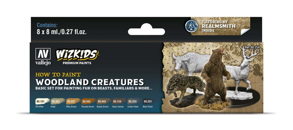 Wizkids Premium Paint Set - Woodland Creatures vallejo