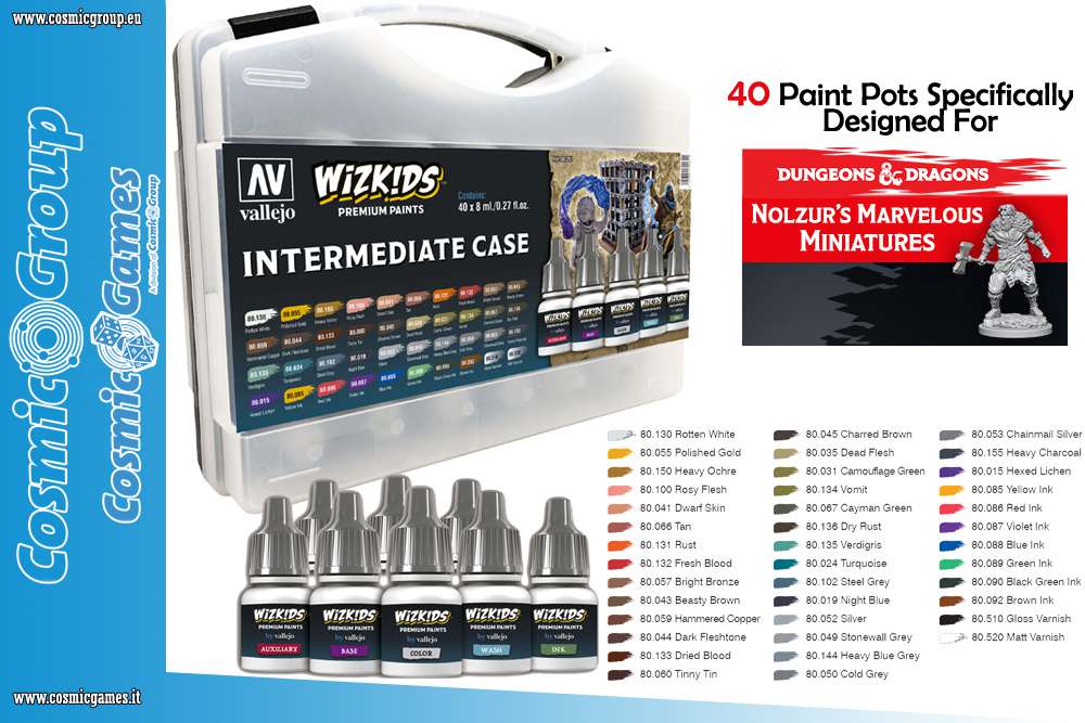 Wizkids Premium Färgset av Vallejo - Mellanfal vallejo