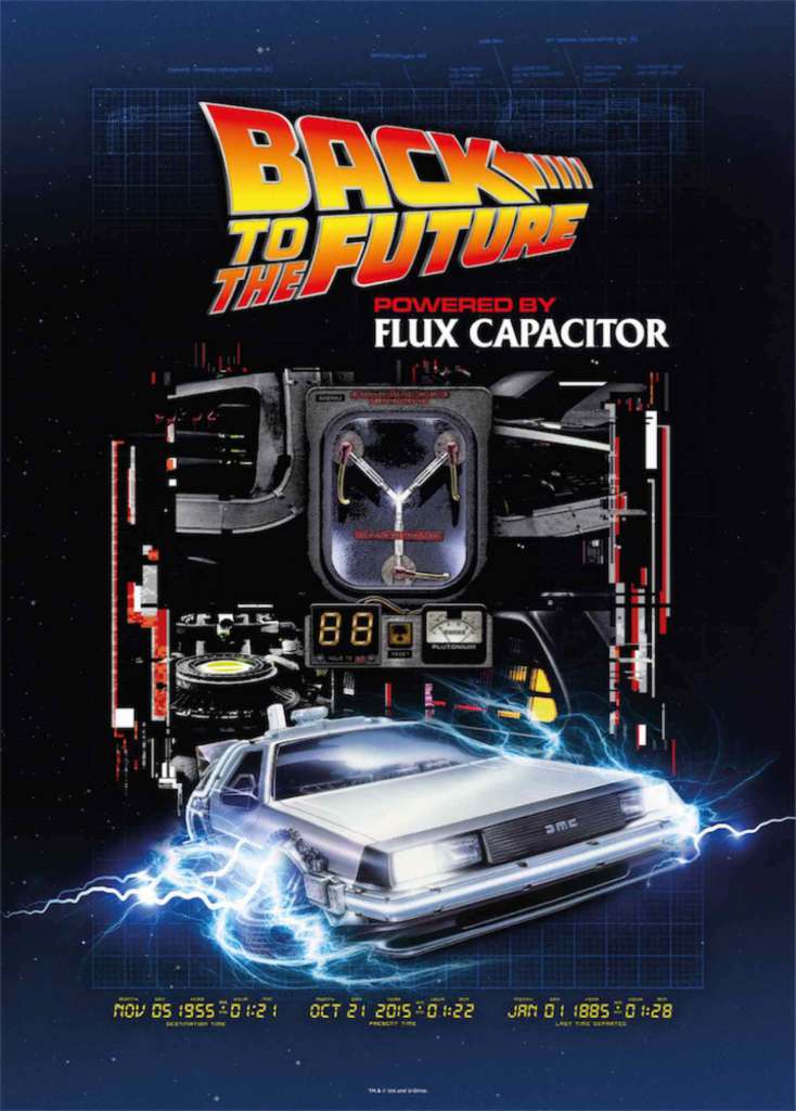 Back to the Future Flux Capacitor 1000-delars Pussel sd toys