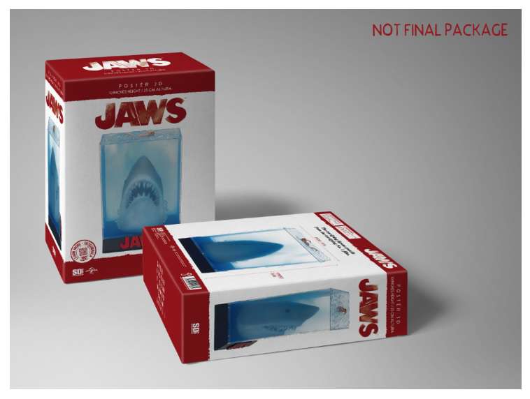 Jaws 3D Figur och Poster sd toys