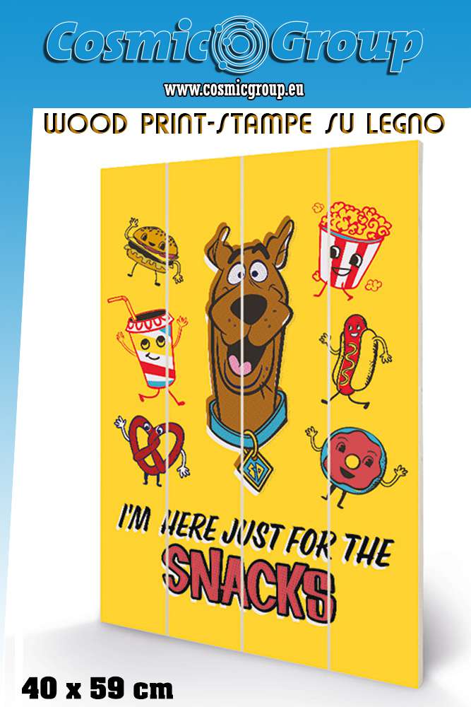 Scooby Doo Snacks Trätryck - 40 x 59 cm pyramid international