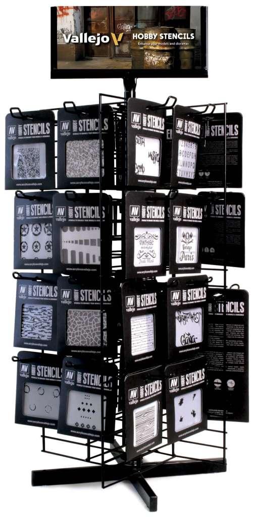 Espositore Hobby Stencil TEX301 Full - Perfekt för Kreativa Projekt - Robotto