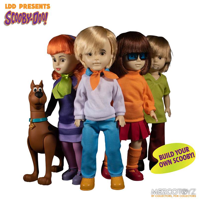 LDD Scooby-Doo & Mystery Inc Set (4 Figurer) mezco toys