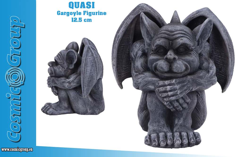 Quasi Gargoyle Figurine - Hand-Painted Resin Decor nemesis now