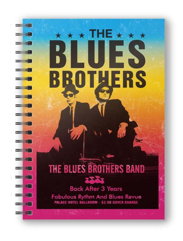 The Blues Brothers Band Spiral Notebook sd toys