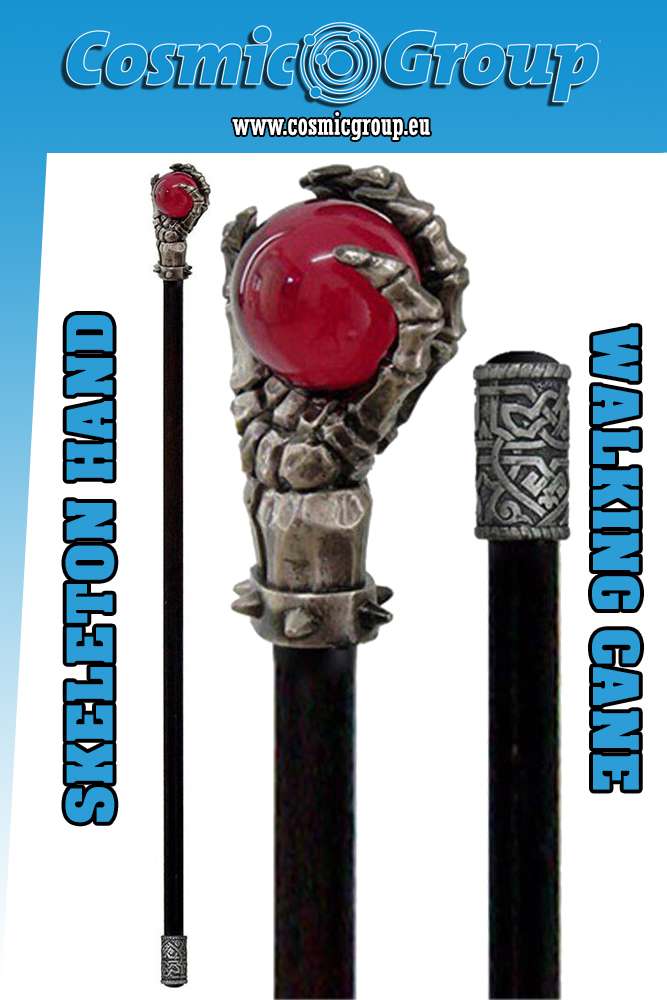 Skelett Hand Dekorativ Gångstav nemesis now