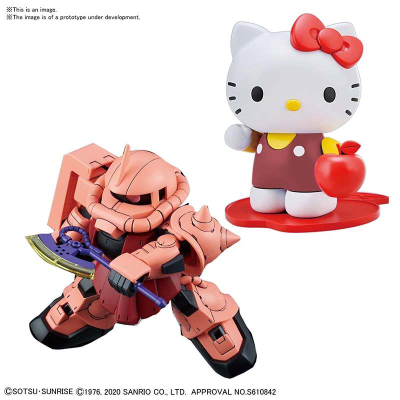 Sd cross silhouette hello k char zaku 2 bandai model kit gunpla