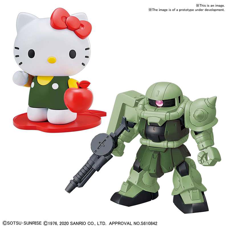 Sd Cross Silhouette Hello Kitty Zaku 2 - Samlarfigur bandai model kit gunpla